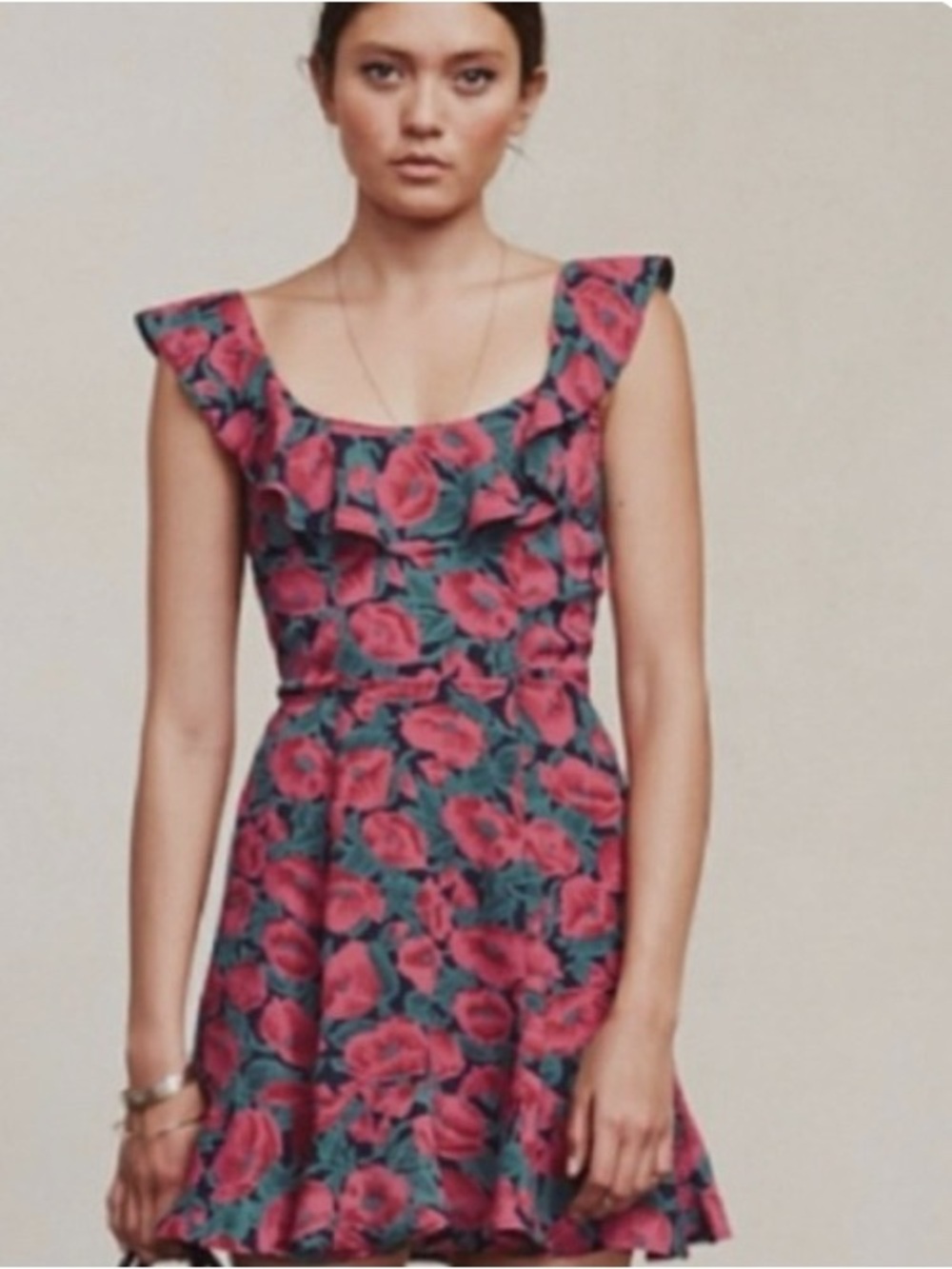 Reformation Perla Dress Poppy Fields